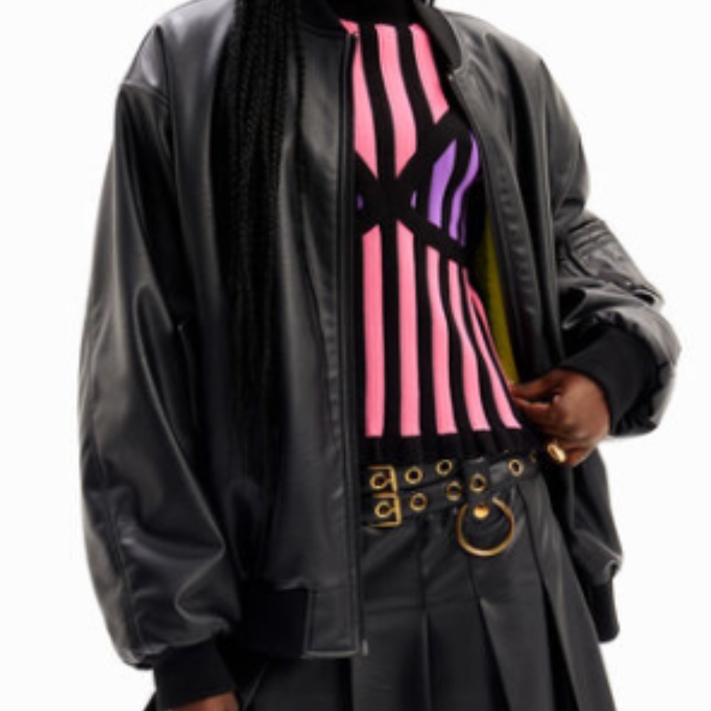 DESIGUAL MARIA ESCOTE REVERSIBLE BOMBER JACKET